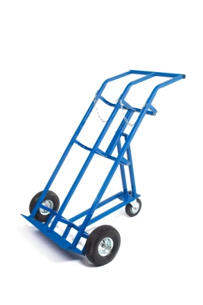 Тележка для газовых баллонов TOR ГБ-2, 2 баллона (250 пневмо колеса + 160 поворотное) 1023661 купить в Нижневартовске