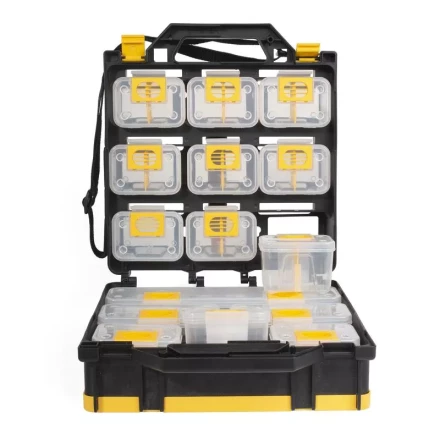 Кейс-органайзер двусторонний с 15 модулями К-01, серия «ПРОФИ» КВТ купить в Нижневартовске