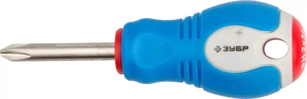 Отвертка ЗУБР, Cr-V сталь, трехкомпонентная рукоятка, цветовая индикация типа шлица, PH №2, 38мм 25252-2-038_z01 купить в Нижневартовске