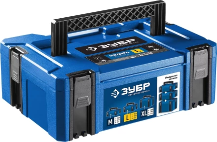 ЗУБР МОДУЛЬ-15, 440 х 310 х 150 мм, (17), размер L, пластиковый ящик для инструментов, Профессионал (38165-15) купить в Нижневартовске
