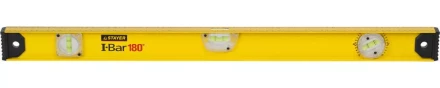 Уровень STAYER "MASTER" "I-Bar" РЕЛЬС двутавровый, 3 противоударных ампулы (1 поворотная на 360 град), линейка, 80см 3470-080_z01 купить в Нижневартовске