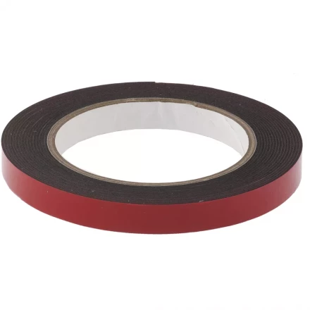 Лента клейкая на вспененной основе двусторонняя черная усиленная 12 мм х 5 метров MATRIX 89083 купить в Нижневартовске