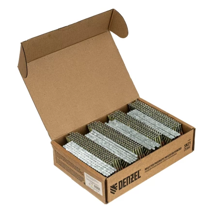 Гвозди для пнев. нейлера (оцинк.), длина - 75 мм, диам. - 3,05 мм, 2000 шт. Denzel 57687 купить в Нижневартовске