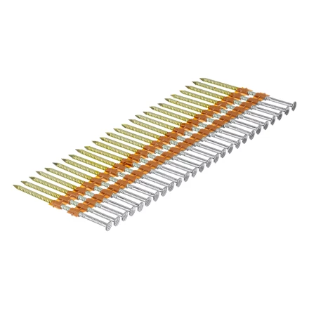 Гвозди для пнев. нейлера (оцинк.), длина - 75 мм, диам. - 3,05 мм, 2000 шт. Denzel 57687 купить в Нижневартовске