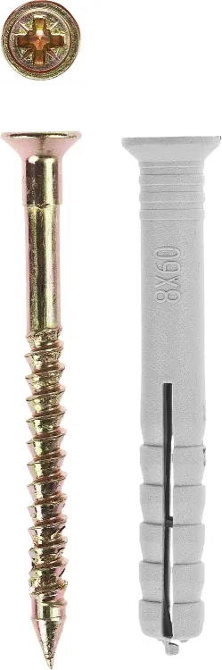 Дюбель-гвоздь ЗУБР "МАСТЕР" полипропиленовый, потайный бортик, 8 x 60 мм, 4 шт 4-301346-08-060 купить в Нижневартовске