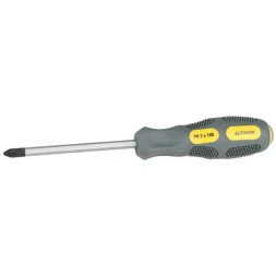 Отвертка STAYER "PROFESSIONAL" "MAX-GRIP" ударная, двухкомпонентная рукоятка, магнит наконечник, Cr-V, PH №3x150мм 25824-3-150 G