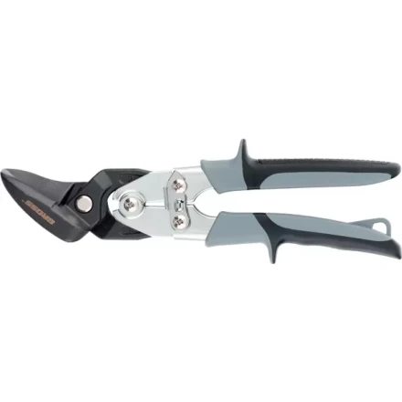 Ножницы по металлу"PIRANHA"усиленные,255 мм,прямой и левый рез,сталь-СrMo,двухкомп.рукоятки GROSS 78349 купить в Нижневартовске