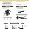 Грунтозацепы Denzel 380/160 мм, посадка круг 30 мм, комплект 2 шт 59917 купить в Нижневартовске