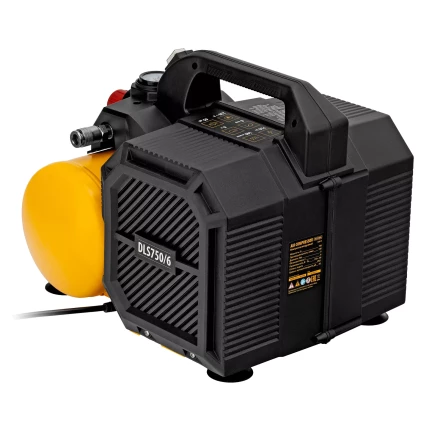 Компрессор Denzel DLS750/6 58019 безмасляный малошумный 750 Вт, 140 л/мин,ресивер 6 л купить в Нижневартовске