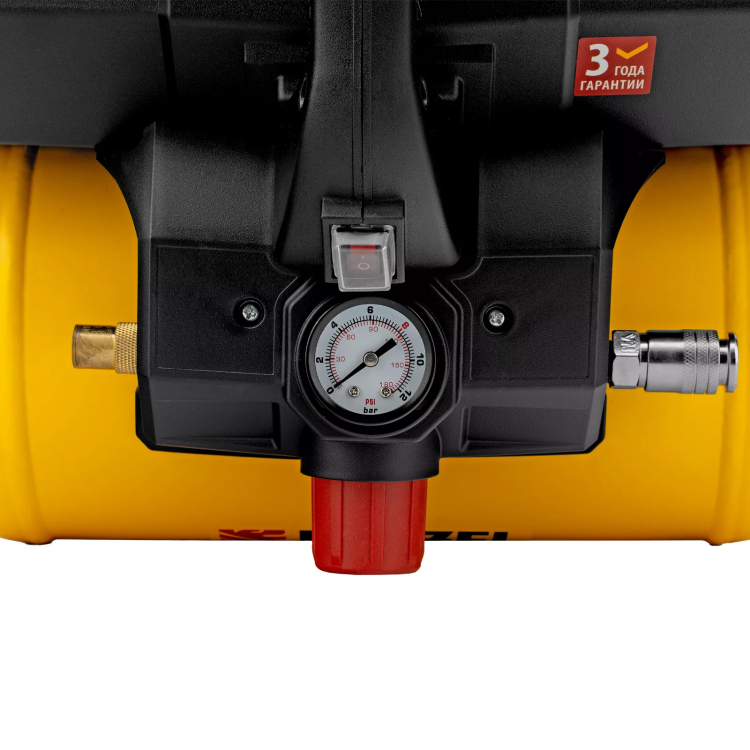 Компрессор Denzel DLS750/6 58019 безмасляный малошумный 750 Вт, 140 л/мин,ресивер 6 л купить в Нижневартовске
