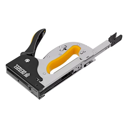 Степлер металл. Denzel 40223, скобы в комплекте, плавная регулировка удара, 2К рукоятка, тип 53, 4-14 мм купить в Нижневартовске