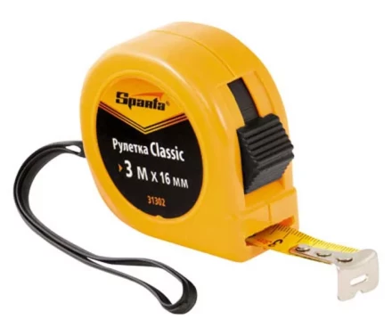 Рулетка 3 м х 13 мм SPARTA пластиковый корпус 31321 купить в Нижневартовске