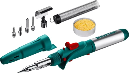 SolderGas 120K набор 10-в-1, газовый паяльник, горелка, фен, 30-120 Вт, пьезоподжиг, 1300°С 55503-H10 купить в Нижневартовске