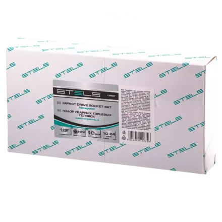 Набор шестигранных ударных торцевых головок 1/2 10-24 мм 10 шт Stels 13997 купить в Нижневартовске
