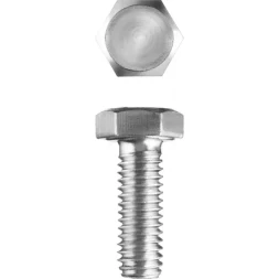 Болт ЗУБР "МАСТЕР" с шестигранной головкой, ГОСТ 7798-70, класс прочности 5.8, оцинкованный, M20x60мм, 5кг 303080-20-060