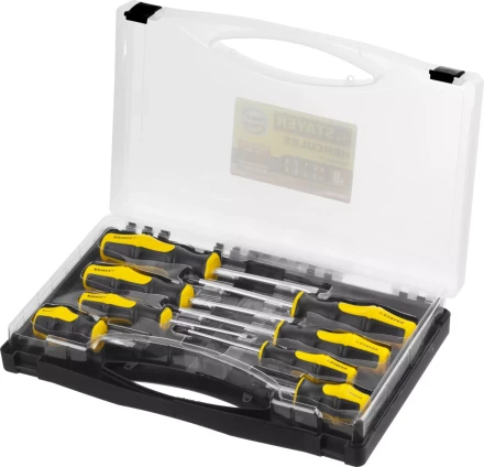 Набор STAYER "MASTER" HERCULES: Отвертки, Cr-V, эргономичная двухкомпонентная рукоятка, 8шт 25055-H8_z02 купить в Нижневартовске