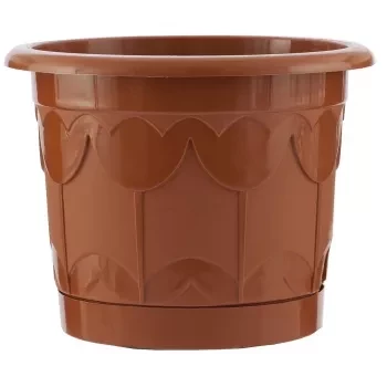 Горшок Тюльпан с поддоном терракотовый 2,9 л PALISAD 69242 купить в Нижневартовске