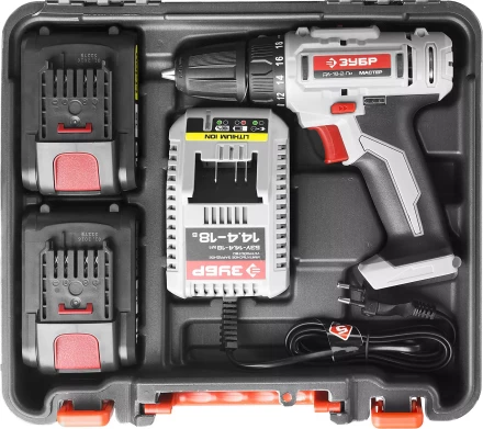 Дрель-шуруповерт 2 АКБ ДА-18-2-Ли КНМ1 серия МАСТЕР купить в Нижневартовске