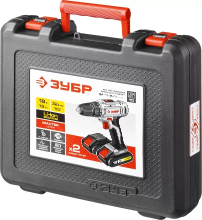 Дрель-шуруповерт 2 АКБ ДА-18-2-Ли КНМ1 серия МАСТЕР купить в Нижневартовске