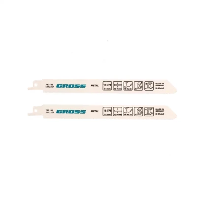 Полотна по металлу для сабельной пилы 4402 - S1122EF 180 x 14 мм 2 шт Gross 782103