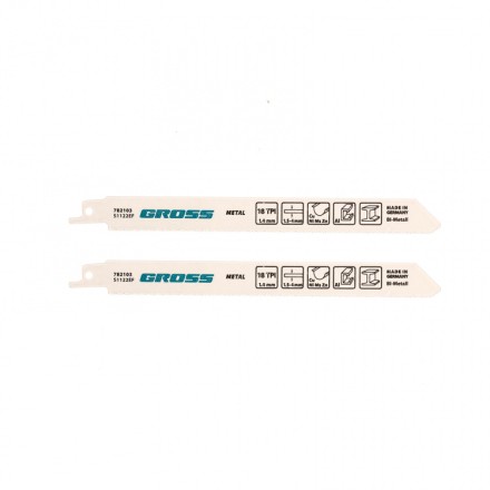 Полотна по металлу для сабельной пилы 4402 - S1122EF 180 x 14 мм 2 шт Gross 782103 купить в Нижневартовске