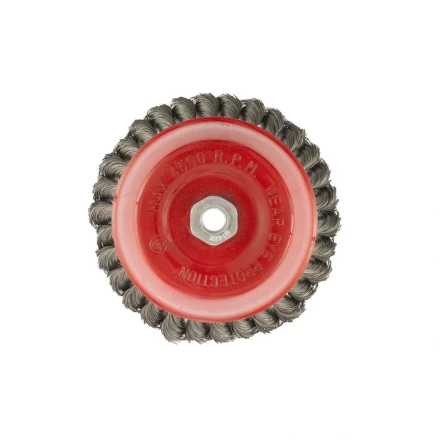 Щетка для УШМ 150 мм М14 "чашка" крученая проволока 0,35 мм MTX 74618 купить в Нижневартовске