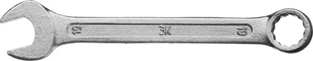 Ключ комбинированный гаечный ЗУБР "СТАНДАРТ", оцинкованный, 19мм 27112-19 купить в Нижневартовске