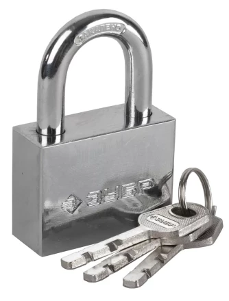 Замок ЗУБР &quot;МАСТЕР&quot; навесной, стальной корпус, закаленная дужка, 60мм 3710-60_z01 купить в Нижневартовске