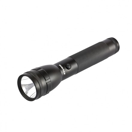 Фонарь профессиональный CREE Т6 LED 600 Лм 300 м 3 ч 100-50-5%-стробоскоп СоС 6АА Stern 90580 купить в Нижневартовске