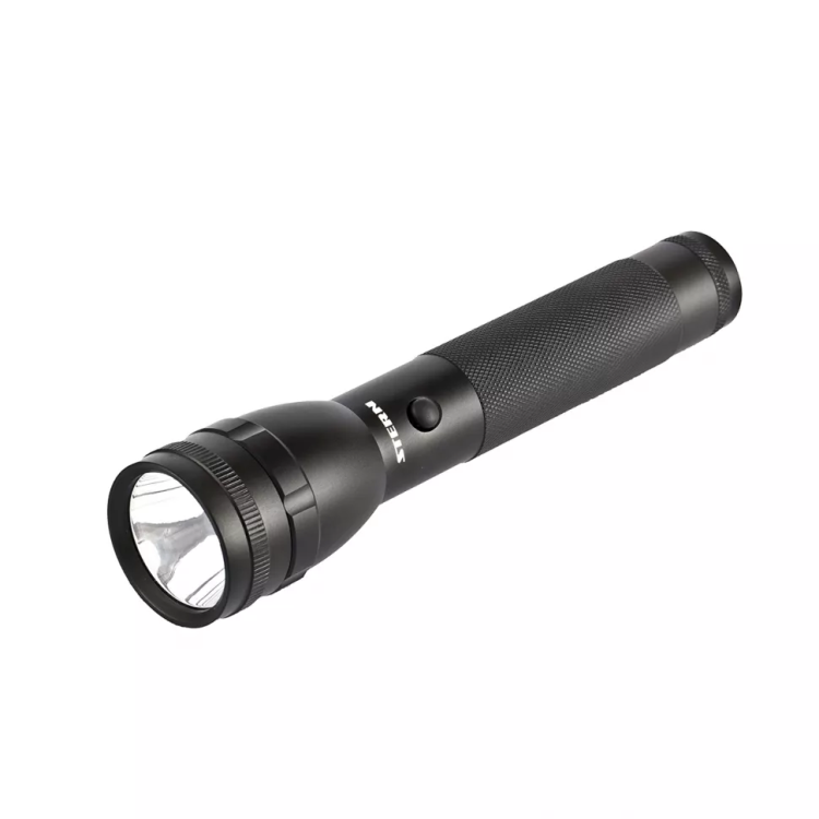 Фонарь профессиональный CREE Т6 LED 600 Лм 300 м 3 ч 100-50-5%-стробоскоп СоС 6АА Stern 90580 купить в Нижневартовске