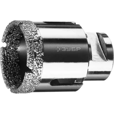 Алмазная коронка ЗУБР &quot;ПРОФЕССИОНАЛ&quot; универсальная для УШМ, сухое сверление, алмазы на вакуумной пайке,  посадка М14, d=44мм 29865-44 купить в Нижневартовске