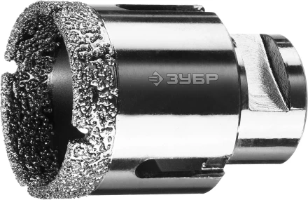 Алмазная коронка ЗУБР &quot;ПРОФЕССИОНАЛ&quot; универсальная для УШМ, сухое сверление, алмазы на вакуумной пайке,  посадка М14, d=44мм 29865-44 купить в Нижневартовске