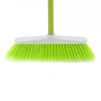 Щетка пластмасовая  для  пола 270 мм "CLASSIC" салат. щетина c черенком 120 см D22мм ELFE 93545 купить в Нижневартовске