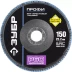 Круг шлифовальный ЗУБР "ПРОФИ" лепестковый торцевой, тип КЛТ 1, зерно-электрокорунд циркон, тип КЛТ 1, P60, 150х22,2мм 36596-150-60 купить в Нижневартовске