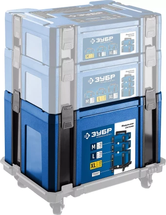 ЗУБР МОДУЛЬ-25, 440 х 310 х 250 мм, (17), размер XL, пластиковый ящик для инструментов, Профессионал (38165-25) купить в Нижневартовске