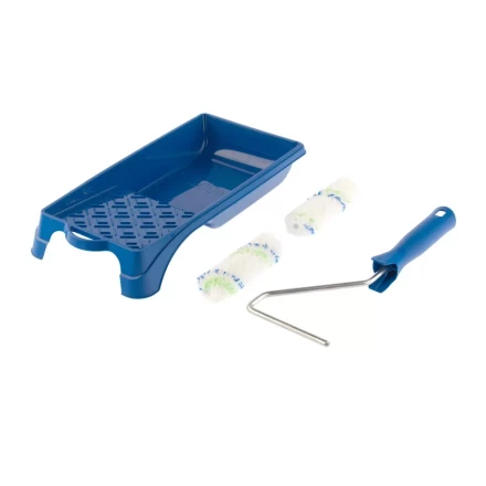 Малярный набор для работ с водными красками: кювета 150 мм х 290 мм и мини-валик 110 мм Сибртех 80456 купить в Нижневартовске