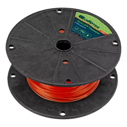 Леска для триммера звезда, на DIN катушке, 2.0 мм х 190 м, Россия Сибртех 961305 купить в Нижневартовске