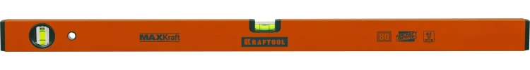 Уровень KRAFTOOL коробчатый усиленный, точность (0,5мм/м), 2 ампулы, 80 см 34577-080 купить в Нижневартовске