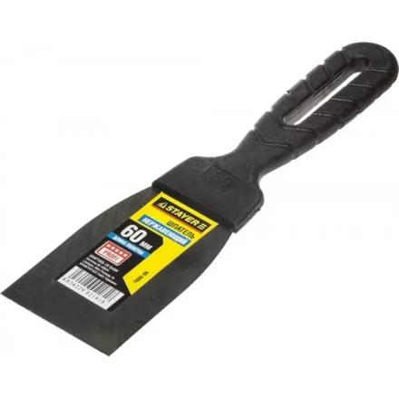 Шпатель STAYER "PROFESSIONAL", нержавеющее полотно, с пластмассовой ручкой, 60мм 1008-06 купить в Нижневартовске