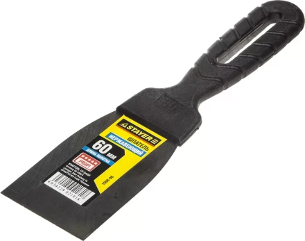 Шпатель STAYER "PROFESSIONAL", нержавеющее полотно, с пластмассовой ручкой, 60мм 1008-06 купить в Нижневартовске