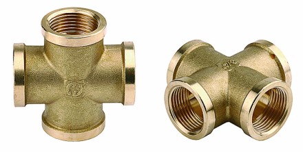 Крестовина GENERAL FITTINGS латунь, г/г/г/г, 3/4&quot; 51049-3/4 купить в Нижневартовске