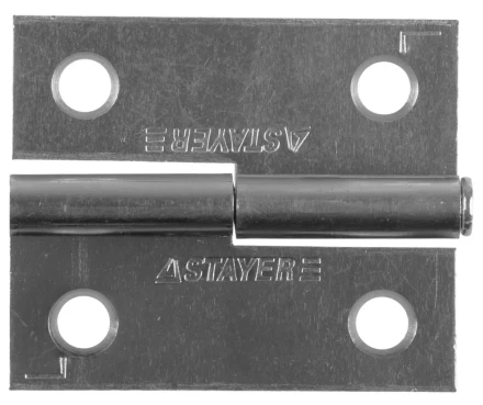 Петля дверная STAYER "MASTER" разъемная, цвет белый цинк, левая, 50мм 37613-50-1L купить в Нижневартовске