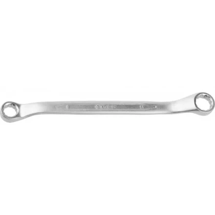 Ключ ЗУБР "ПРОФИ" гаечный накидной изогнутый, Cr-V сталь, хромированный, 9х11мм 27132-09-11 купить в Нижневартовске