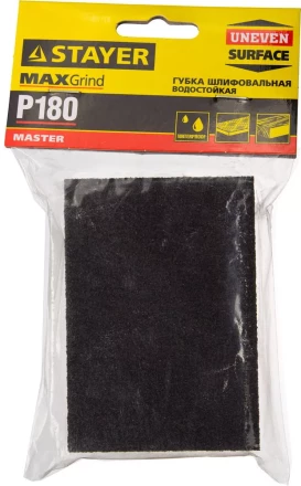 Губка шлифовальная STAYER "MASTER" четырехсторонняя, зерно - оксид алюминия, Р180, 100 x 68 x 26 мм. 3560-3 купить в Нижневартовске