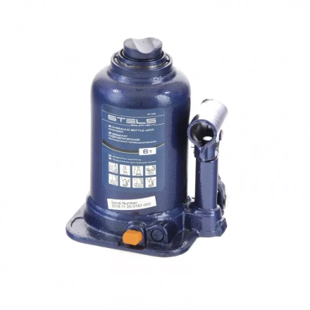 Домкрат гидравлический бутылочный телескопический 6 т подъем 170-430 мм Stels 51146 купить в Нижневартовске