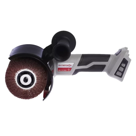 Щеточная шлифовальная машина с бесщеточным (вентильным) двигателем ИНТЕРСКОЛ ШМ-110/18ВЭ аккумуляторная Li-ion АПИ (картон, без аккум. и ЗУ) купить в Нижневартовске