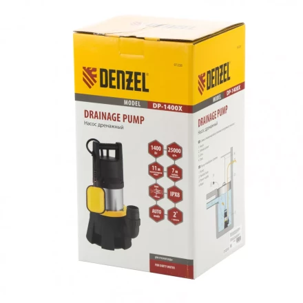 Дренажный насос Denzel DP1400X 97228 купить в Нижневартовске