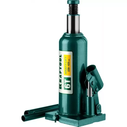 Домкрат гидравлический бутылочный "Kraft-Lift", сварной, 6т, 220-435мм, KRAFTOOL 43462-6 43462-6_z01 купить в Нижневартовске