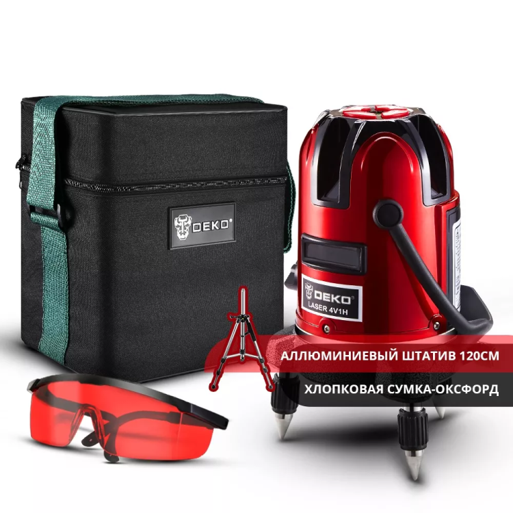 Уровень лазерный со штативом DEKO LL57 SET2, 065-0280 купить в Нижневартовске