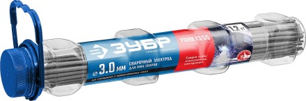 ЗУБР Д 3.0 х 350 мм, 1.2 кг в ПВХ тубе, УОНИ 13/55 с основным покрытием, электрод сварочный, Профессионал (40021-3.0) купить в Нижневартовске